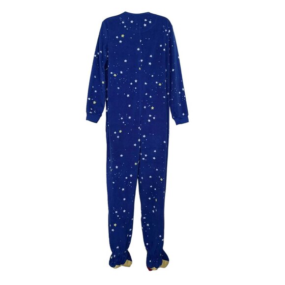 Nick & Nora Starry Night Pajamas Womens XL Footed Unionsuit PJs Costume Star - Picture 5 of 9